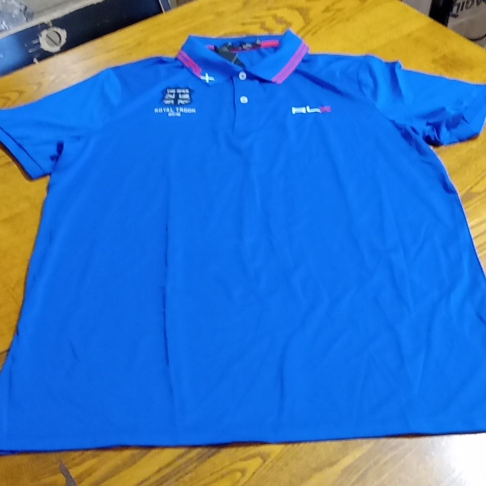 Ralph Lauren RLX Polo Mens Short Sleeves Shirt Extra Large XL Pull Over Blue NEW - Picture 1 of 7